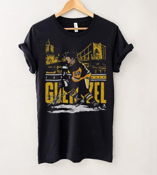 500 Level Pittsburgh Penguins Jake Guentzel City Black T Shirt