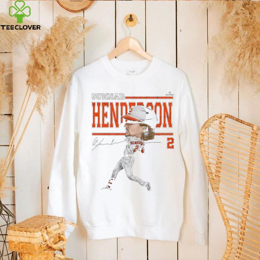 500 Level Youth Baltimore Orioles Black Gunnar Henderson Cartoon T Shirt 500 Level Youth Baltimore Orioles Black Gunnar Henderson Cartoon T Shirt