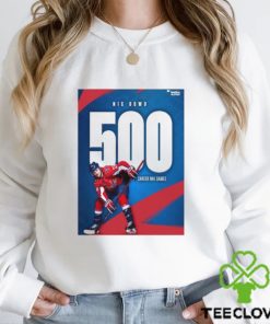 500 for nic dowd all caps Washington capitals stanley cup playoffs 2024 shirt