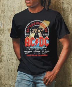 50th Anniversary 1979 2023 ACDC Thank You for the memories signatures shirt