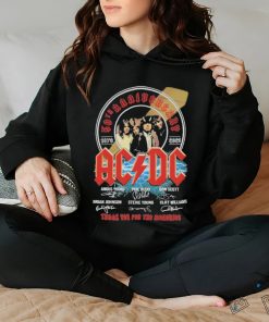 50th Anniversary 1979 2023 ACDC Thank You for the memories signatures hoodie, sweater, longsleeve, shirt v-neck, t-shirt