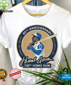 50th anniversary Atlanta GA Hank Aaron 715th home run shirt