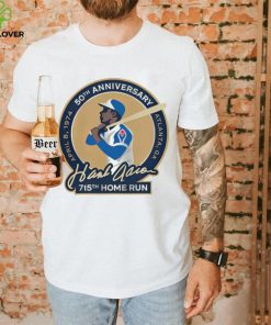 50th anniversary Atlanta GA Hank Aaron 715th home run shirt