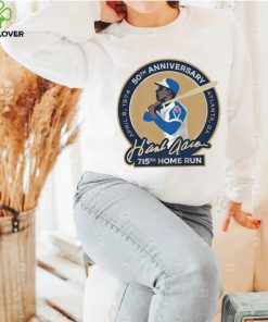 50th anniversary Atlanta GA Hank Aaron 715th home run shirt