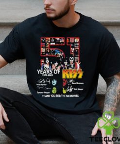 51 Years Of 1973 2024 Kiss Band Thank You For The Memories Shirt