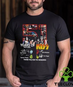 51 Years Of 1973 2024 Kiss Band Thank You For The Memories Shirt