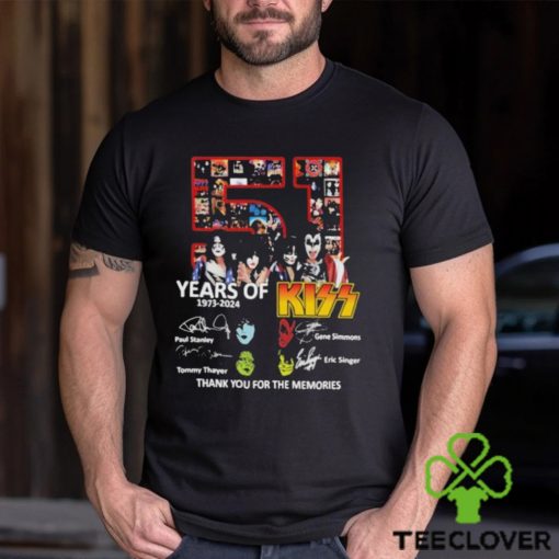 51 Years Of 1973 2024 Kiss Band Thank You For The Memories Shirt