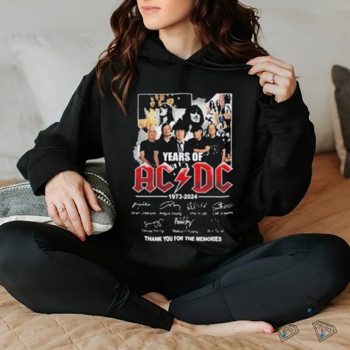 51 Years Of AC DC 1973 2024 Thank You For The Memories Shirt