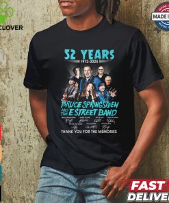 52 years 1972 2024 bruce springteen and the estreet band thank you for the memories hoodie, sweater, longsleeve, shirt v-neck, t-shirt