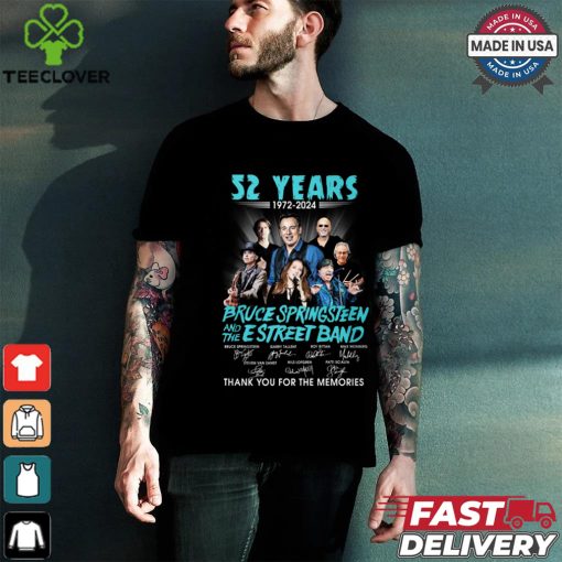 52 years 1972 2024 bruce springteen and the estreet band thank you for the memories hoodie, sweater, longsleeve, shirt v-neck, t-shirt