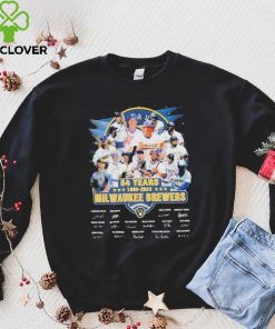 54 Years 19969 2023 Milwaukee Brewers Signature Shirt