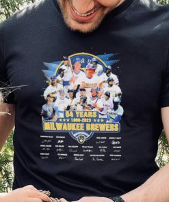 54 Years 19969 2023 Milwaukee Brewers Signature Shirt
