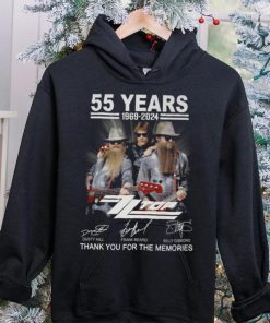 55 Years 1969 2024 Zz Top Thank You For The Memories T Shirt