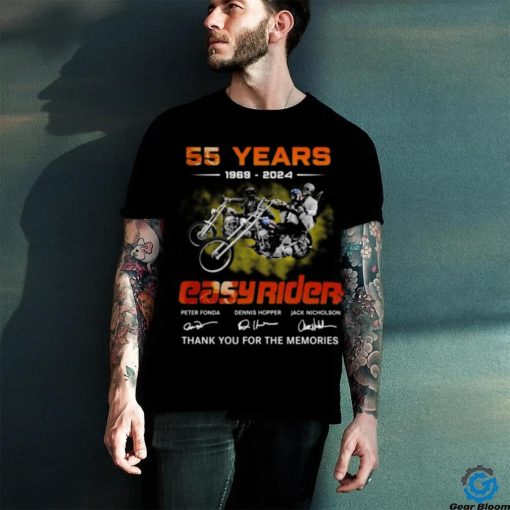 55 Years 1969 – 2024 Easy Rider Thank You For The Memories T Shirt