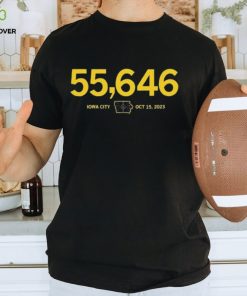 55,646 Iowa Basketball Crossover At Kinnick Stadium Shirt