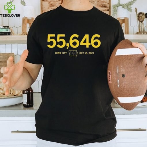 55,646 Iowa Basketball Crossover At Kinnick Stadium Shirt