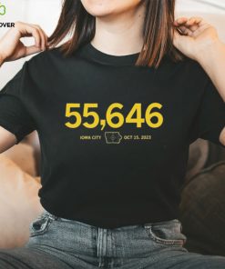 55,646 Iowa Basketball Crossover At Kinnick Stadium Shirt