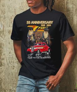 55th anniversary 1969 2024 zz top thank you for the memories shirt