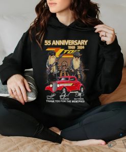 55th anniversary 1969 2024 zz top thank you for the memories shirt