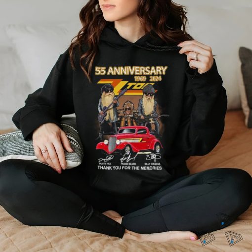 55th anniversary 1969 2024 zz top thank you for the memories shirt