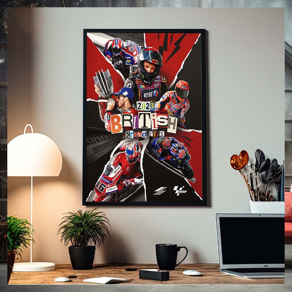 2023 British Grand Prix Moments Of Moto GP Silverstone Home Decor Poster Canvas 2023 British Grand Prix Moments Of Moto GP Silverstone Home Decor Poster Canvas