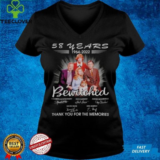 58 years 1964 2022 Bewitched thank you for the memories hoodie, sweater, longsleeve, shirt v-neck, t-shirts