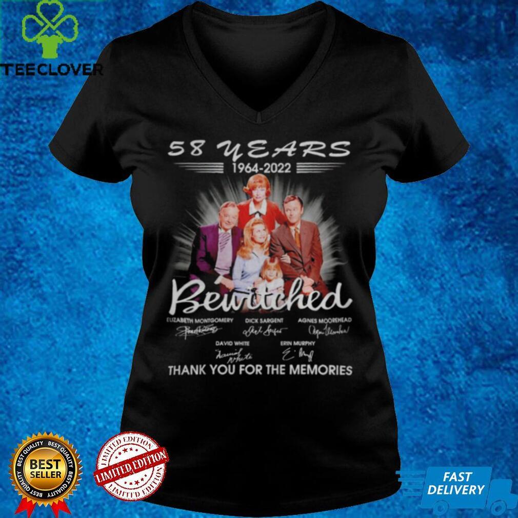 58 years 1964 2022 Bewitched thank you for the memories shirts