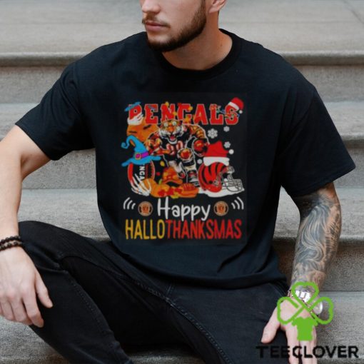 Cincinnati Bengals Mascot Happy Hallothanksmas Shirt