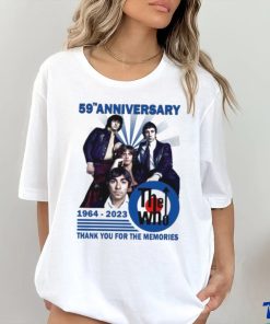 59th Anniversary 1964 – 2023 The WHO Thank You For The Memories T Shirt