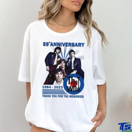 59th Anniversary 1964 – 2023 The WHO Thank You For The Memories T Shirt