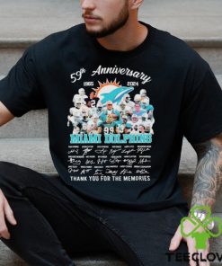 59th Anniversary 1965 2024 Miami Dolphins Thank You For The Memories Signatures shirt 3 59th Anniversary 1965 2024 Miami Dolphins Thank You For The Memories Signatures shirt