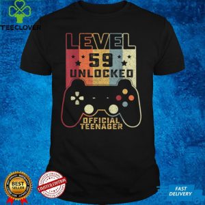 59th Birthday Shirt Level 59 Unlocked Official Teenager T Shirt