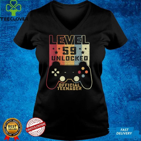 59th Birthday Shirt Level 59 Unlocked Official Teenager T Shirt