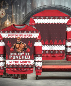 Mike Tyson Everyone Has A Plan Until They Get Punched in the Mouth Ugly Christmas Sweater