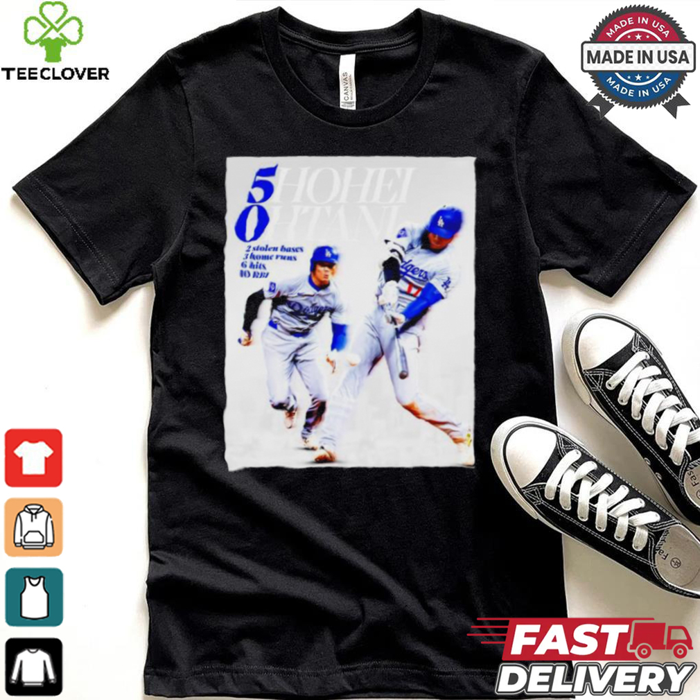 5hohei 0htani LA Dodgers 2 stolen bases 3 home runs 6 hits 10 RBI T shirt 5hohei 0htani LA Dodgers 2 stolen bases 3 home runs 6 hits 10 RBI T shirt