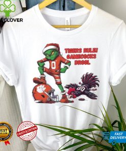 Santa Hat Grinch Tigers Rule Gamecocks Drool Shirt