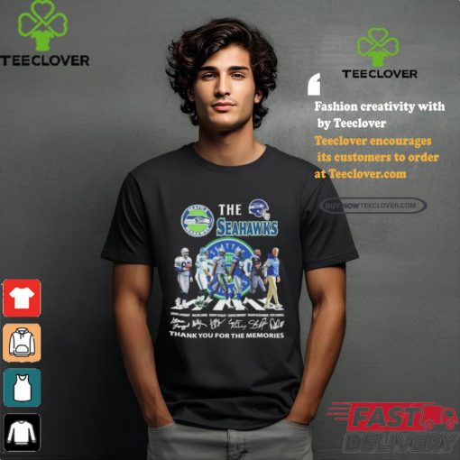 The Seattle Seahawks Abbey Road Thank You For The Memories Signatures Shirt