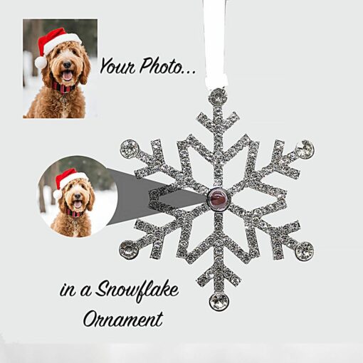 Personalized Snowflake Photo Ornament