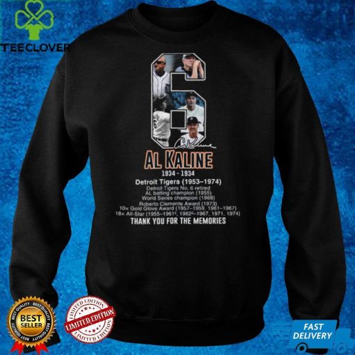 6 Al Kaline 1934 1934 Detroit Tigers memories hoodie, sweater, longsleeve, shirt v-neck, t-shirt