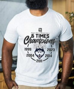 6 Times Champions UConn Huskies Basketball NCAA logo hoodie, sweater, longsleeve, shirt v-neck, t-shirt