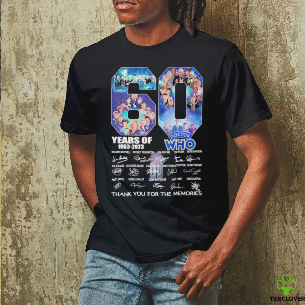 60 Years Of 1963 – 2023 Doctor WHO Signature Thank You For The Memories T Shirt 60 Years Of 1963 – 2023 Doctor WHO Signature Thank You For The Memories T Shirt