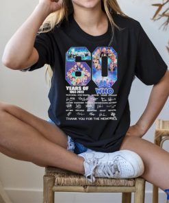 60 Years Of 1963 – 2023 Doctor WHO Signature Thank You For The Memories T Shirt 1 60 Years Of 1963 – 2023 Doctor WHO Signature Thank You For The Memories T Shirt
