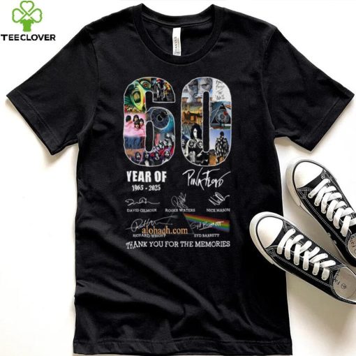 60 Years Of 1965 2025 Pink Floyd Thank You For The Memories T Shirt