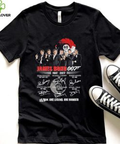 60 Years Of James Bond 007 1962 2022 Six Man One Legend One Number Signatures Shirt