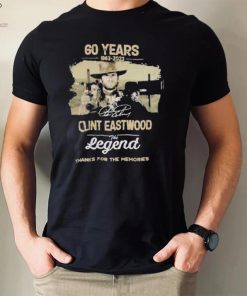 60 years 1963 2023 Clint Eastwood the man the myth the legend thanks for the memories signature movie shirt