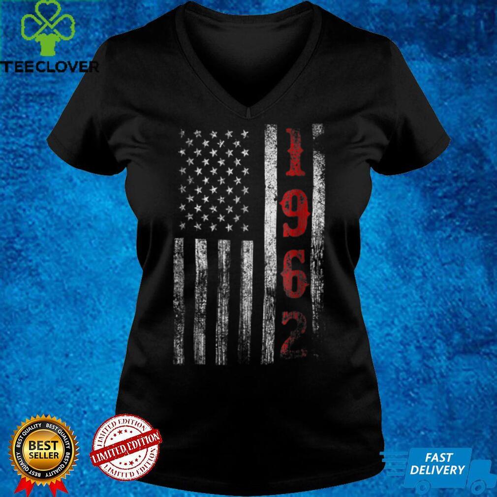 60Th Birthday Gifts 1962 Vintage American Flag Gift T Shirt 60Th Birthday Gifts 1962 Vintage American Flag Gift T Shirt