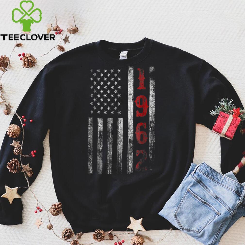 60Th Birthday Gifts 1962 Vintage American Flag Gift T Shirt 60Th Birthday Gifts 1962 Vintage American Flag Gift T Shirt