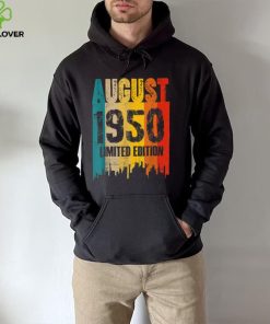August 1950 72 Years Old Birthday Limited Edition Vintage T Shirt