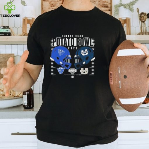 Official georgia State Panthers vs Utah State Aggies Helmet Famous Idaho Potato Bowl 2023 Albertsons Stadium Logo T Shirt