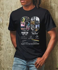 60th Anniversary Of Pink Floyd 1965 2925 Thank You For The Memories Signatures Shirt